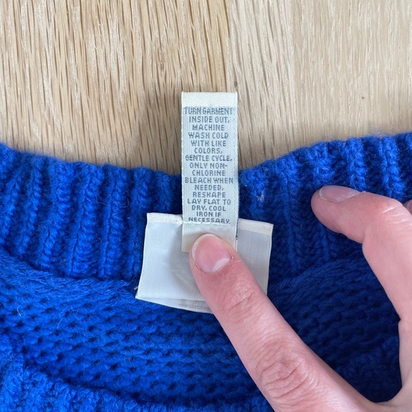 St. John's Bay Vibrant Blue Knit Sweater - Picture 5 of 5